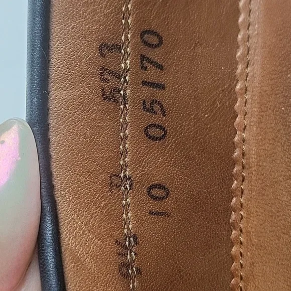 Cole Haan Black Leather Buckle Detail Slip-on Classic Loafer Dress Shoe