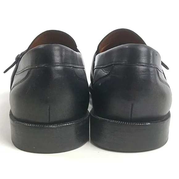 Cole Haan Black Leather Buckle Detail Slip-on Classic Loafer Dress Shoe