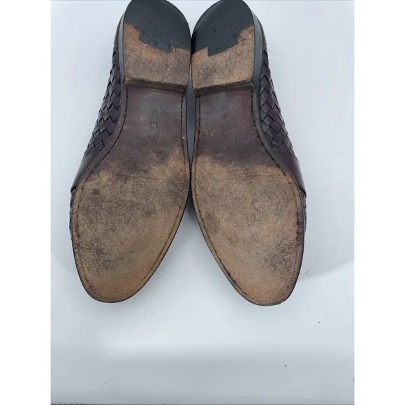 Cole Haan Bragano Men's Size 10 Shoes Brown Leather Italian Tassel Kiltie Loafer