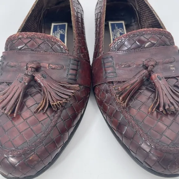 Cole Haan Bragano Men's Size 10 Shoes Brown Leather Italian Tassel Kiltie Loafer