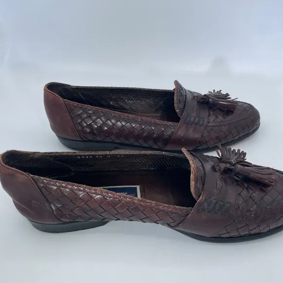 Cole Haan Bragano Men's Size 10 Shoes Brown Leather Italian Tassel Kiltie Loafer