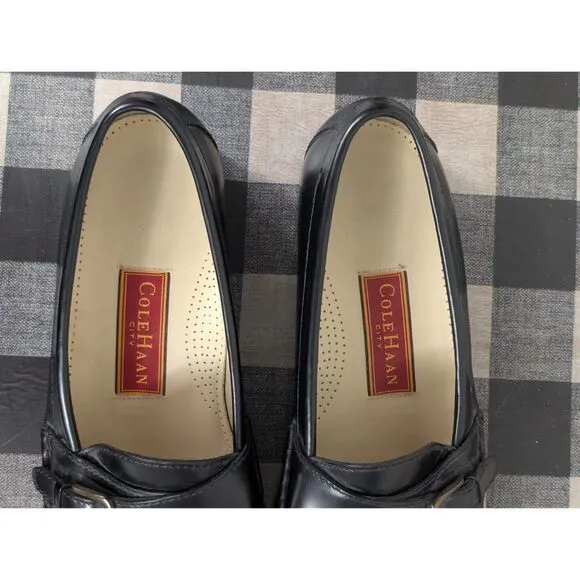 Cole Haan City Fringe Tassel Loafers Black Men's Size 11 1/2 D