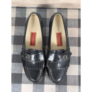 Cole Haan City Fringe Tassel Loafers Black Men's Size 11 1/2 D