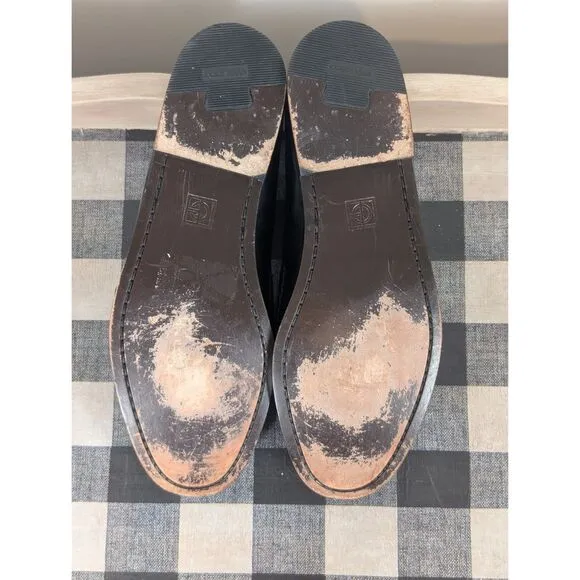 Cole Haan City Fringe Tassel Loafers Black Men's Size 11 1/2 D