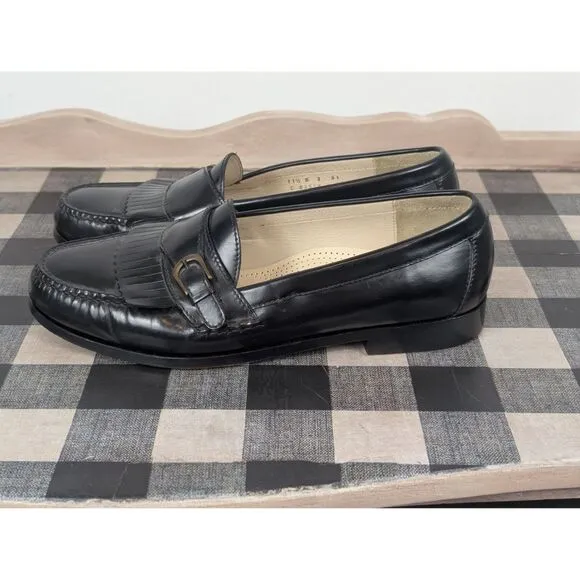 Cole Haan City Fringe Tassel Loafers Black Men's Size 11 1/2 D