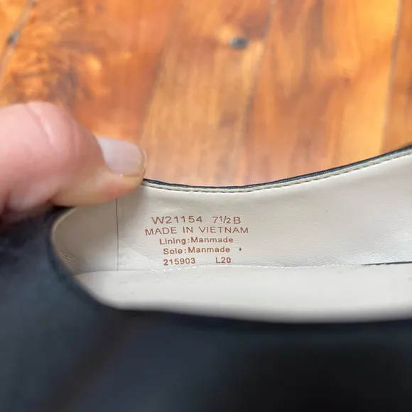 Cole Haan Eden Skimmer Ballet Slingback Flat Black 7.5
