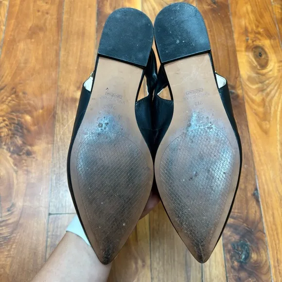 Cole Haan Eden Skimmer Ballet Slingback Flat Black 7.5