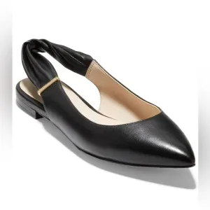 Cole Haan Eden Skimmer Ballet Slingback Flat Black 7.5