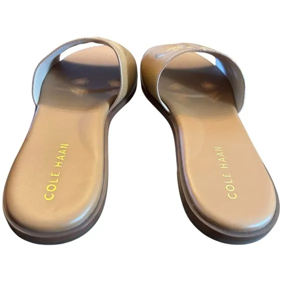 Cole Haan Flynn Logo Leather Slide Sandals NEW Size 7.5