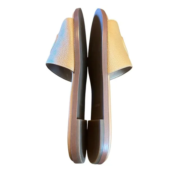 Cole Haan Flynn Logo Leather Slide Sandals NEW Size 7.5