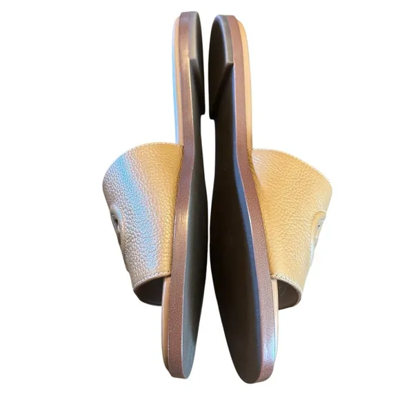 Cole Haan Flynn Logo Leather Slide Sandals NEW Size 7.5