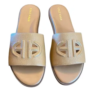 Cole Haan Flynn Logo Leather Slide Sandals NEW Size 7.5