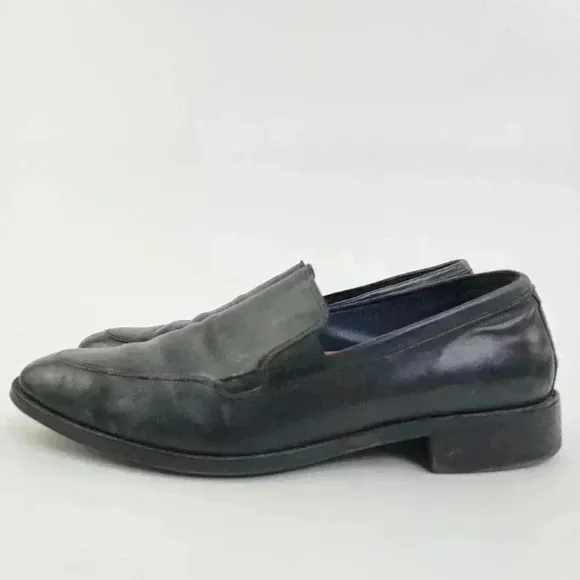 Cole Haan Grand OS Lenox Hill Venetian Black Leather Slip On Dress Loafers - 12