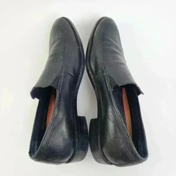 Cole Haan Grand OS Lenox Hill Venetian Black Leather Slip On Dress Loafers - 12