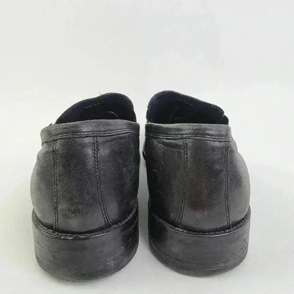 Cole Haan Grand OS Lenox Hill Venetian Black Leather Slip On Dress Loafers - 12