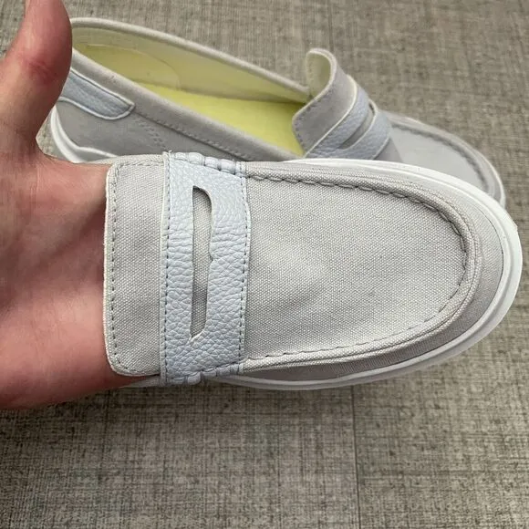 COLE HAAN Grandpro Rally Loafer Size 8B Gray Coastal Casual Nautical Preppy