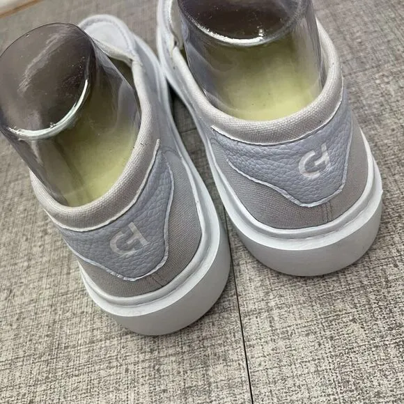 COLE HAAN Grandpro Rally Loafer Size 8B Gray Coastal Casual Nautical Preppy