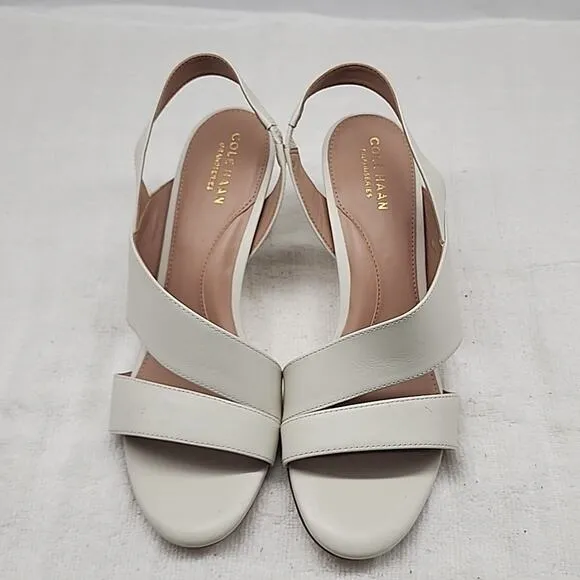 COLE HAAN GRANDSERIES STYLE AMALIA AYSMMETRIC STRAPPY SANDALS LADIES 8.5