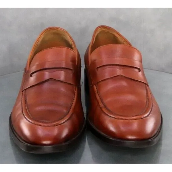 Cole Haan Hawthrone Men's Moc Toe Penny Loafers Dress Shoes Size 12 Brown C33224