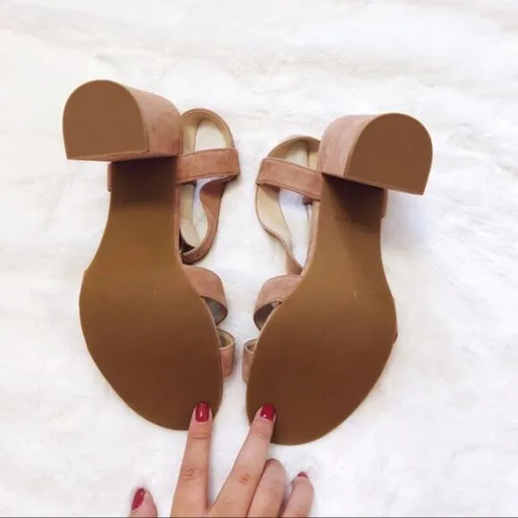 Cole Haan Kadi Mocha Tan Block-Heel Sandals