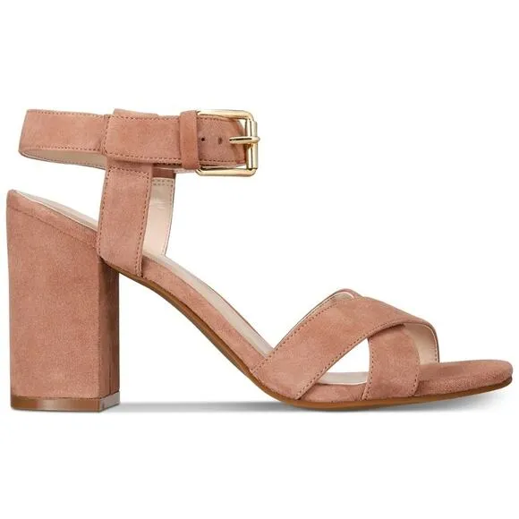 Cole Haan Kadi Mocha Tan Block-Heel Sandals