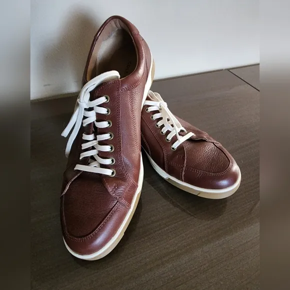 Cole Haan Men's Brown Leather Sneakers, Size 11.5 Pre-owned