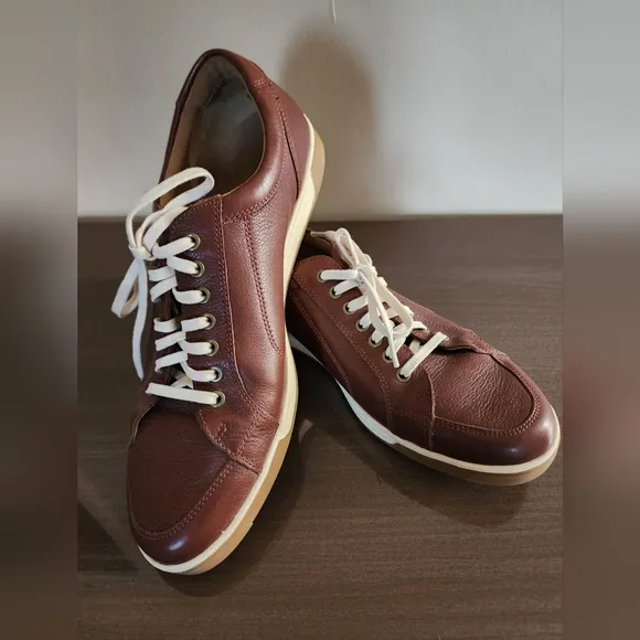 Cole Haan Men's Brown Leather Sneakers, Size 11.5 Pre-owned