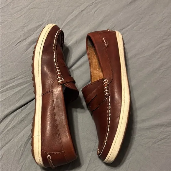 Cole Haan men’s sz 10 Brown Penny Loafers Moccasin-Style Slip-Ons