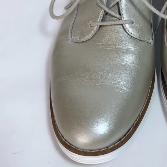 Cole Haan Original Grand Warm Silver Lace-Up Oxfords Shoes