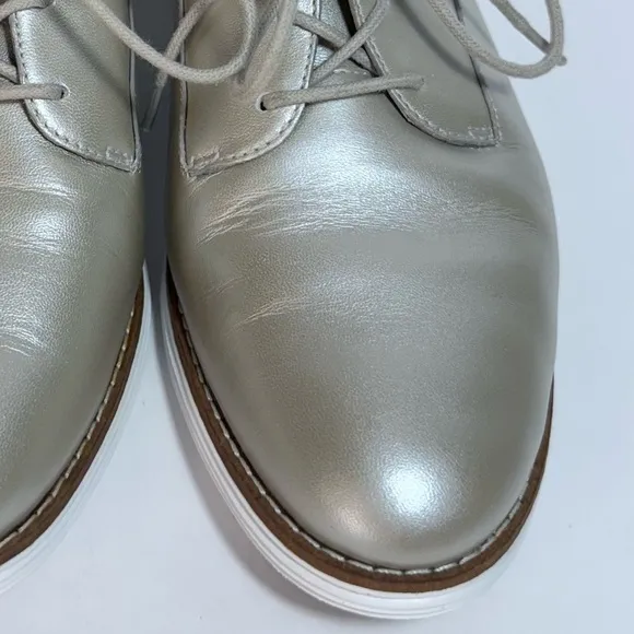 Cole Haan Original Grand Warm Silver Lace-Up Oxfords Shoes