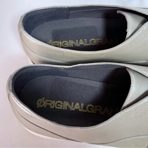 Cole Haan Original Grand Warm Silver Lace-Up Oxfords Shoes