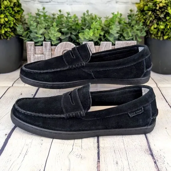 Cole Haan Pinch Maine Classic Grand OS Black Suede Penny Loafers