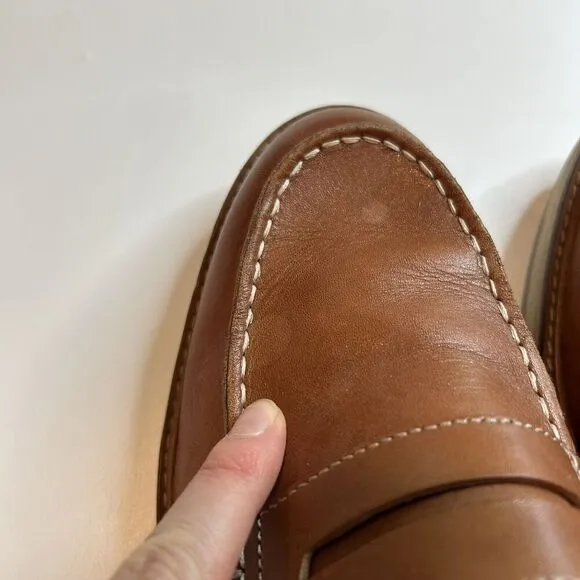 Cole Haan Shoes Men's 9.5 Osborn Grand Leather Penny Loafers Grandfoam Flaw