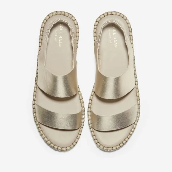 👣Cole Haan👣 Soft Gold Metallic  Cloudfeel Leather footwear