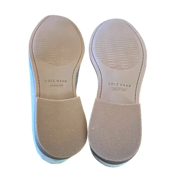 Cole Haan Stassi Suede Chain Penny Loafers Slip On NEW Size 7.5