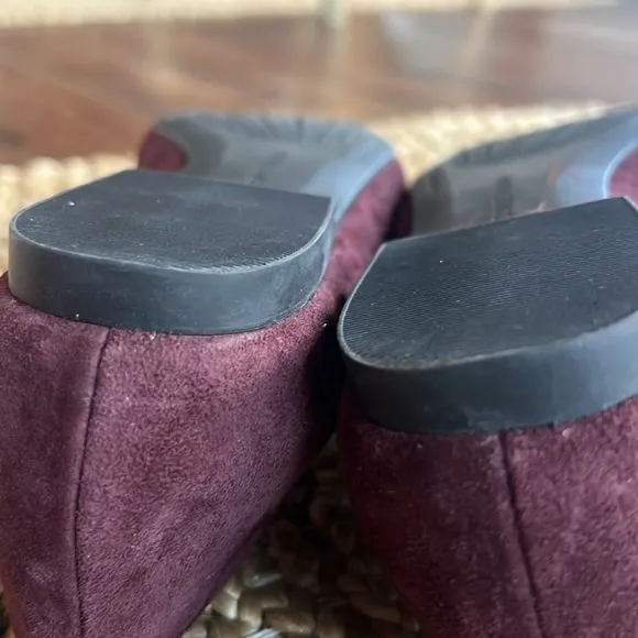 Cole Haan Tali Bow Loafer in Cordovan Suede Size 5.5