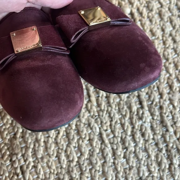 Cole Haan Tali Bow Loafer in Cordovan Suede Size 5.5