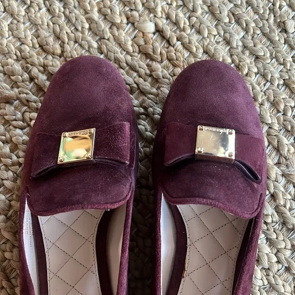 Cole Haan Tali Bow Loafer in Cordovan Suede Size 5.5