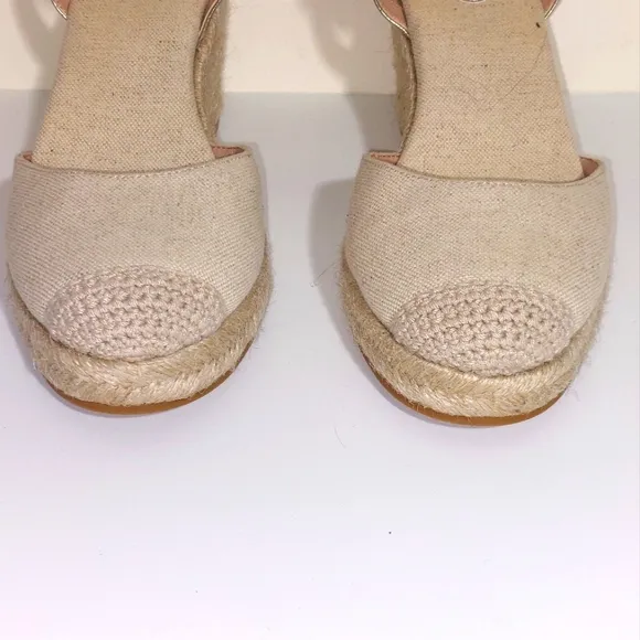 Cole Haan Women's Cloudfeel Platform Espadrille Lined Wedge Sandals 9.5 80MM NWT
