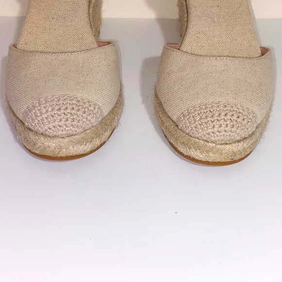 Cole Haan Women's Cloudfeel Platform Espadrille Lined Wedge Sandals 9.5 80MM NWT