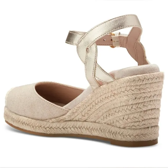 Cole Haan Women's Cloudfeel Platform Espadrille Lined Wedge Sandals 9.5 80MM NWT