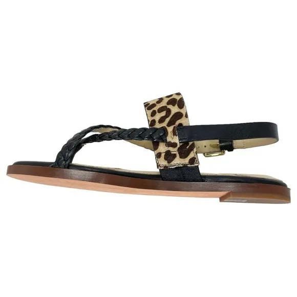 Cole Haan Womens Slingback Sandals 6M Anica Dyed Calf Hair Flats