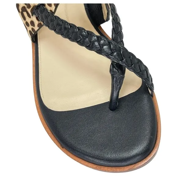 Cole Haan Womens Slingback Sandals 6M Anica Dyed Calf Hair Flats