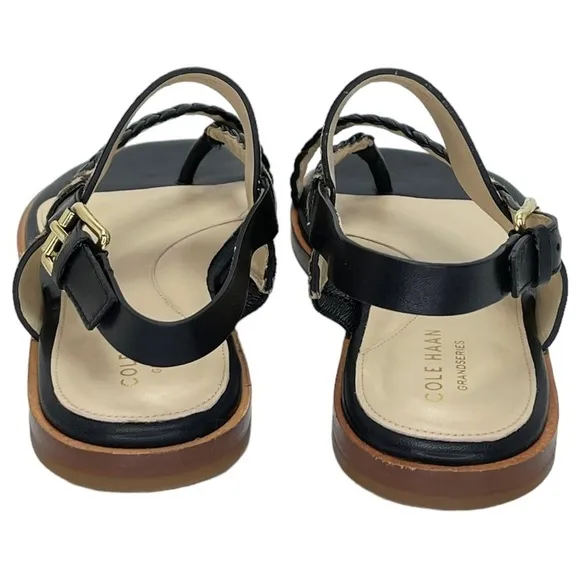 Cole Haan Womens Slingback Sandals 6M Anica Dyed Calf Hair Flats