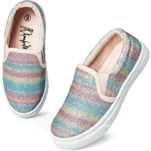Colorful Glitter Slip-On Espadrilles