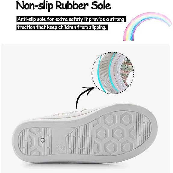 Colorful Glitter Slip-On Espadrilles