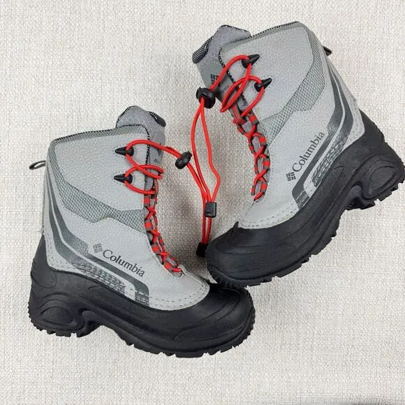 Columbia Bugaboot Youth Boy's Gray Omni Heat Winter Snow Boots BY5955-036