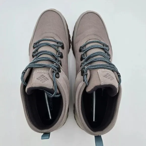 Columbia Fairbanks Mid Waterproof Hiking Boots Flint Grey Storm Mens Size 10.5