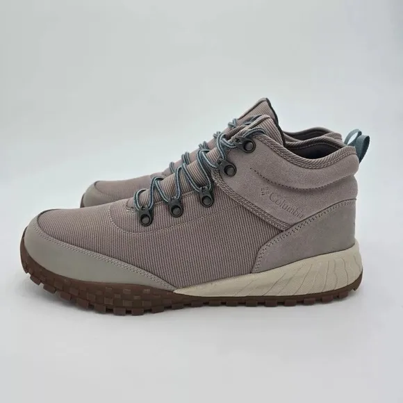 Columbia Fairbanks Mid Waterproof Hiking Boots Flint Grey Storm Mens Size 10.5