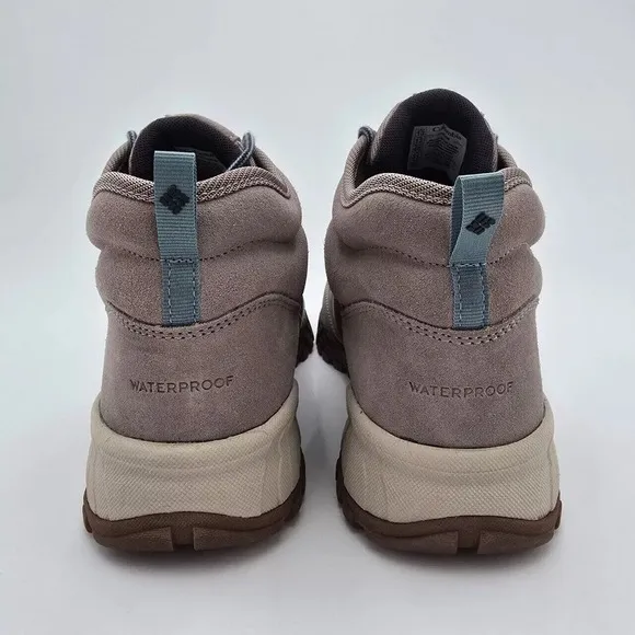 Columbia Fairbanks Mid Waterproof Hiking Boots Flint Grey Storm Mens Size 10.5